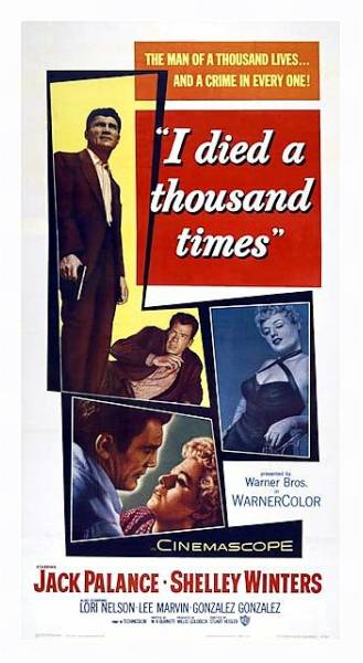 Постер Film Noir Poster - I Died A Thousand Times с типом исполнения На холсте в раме в багетной раме 221-03