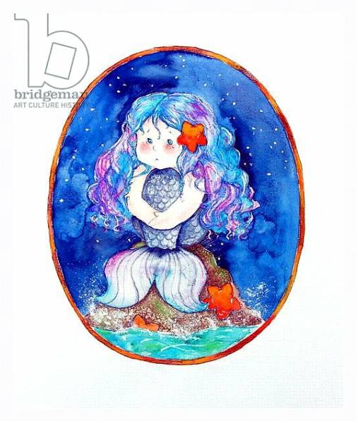 Постер Sad Little Mermaid с типом исполнения На холсте в раме в багетной раме 221-03