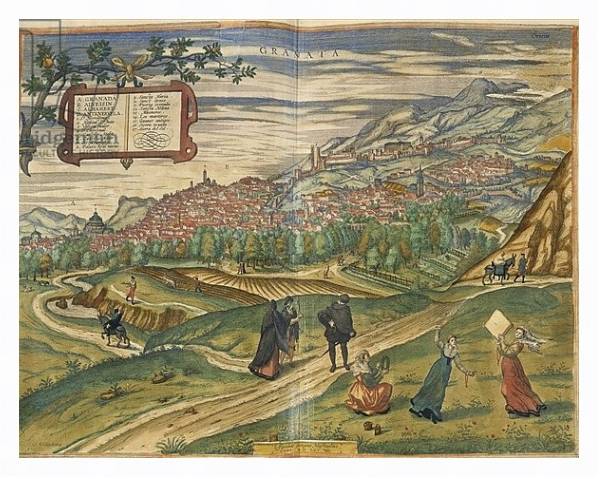 Постер View of Granada с типом исполнения На холсте в раме в багетной раме 221-03