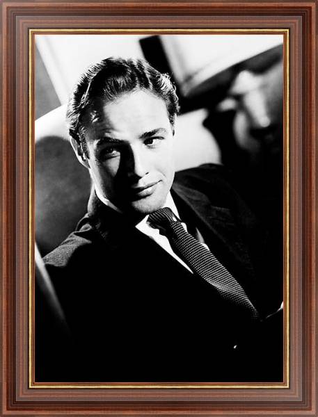 Постер Brando, Marlon 6 с типом исполнения На холсте в раме в багетной раме 35-M719P-83