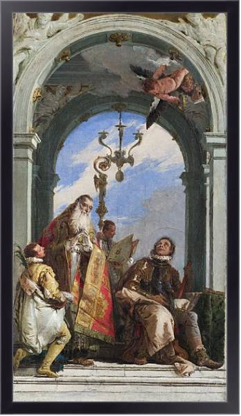Постер Святые Максимус и Освальд с типом исполнения На холсте в раме в багетной раме 221-01