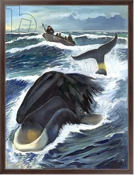 Постер Whaling с типом исполнения На холсте в раме в багетной раме 221-02