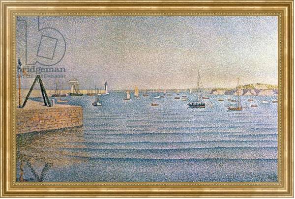 Постер The Harbour at Portrieux, 1888 с типом исполнения На холсте в раме в багетной раме NA033.1.051
