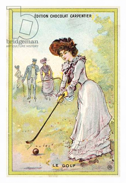 Постер Golf 1 с типом исполнения На холсте в раме в багетной раме 221-03