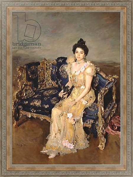 Постер Portrait of Sofia Mikhailovna Botkina, 1899 с типом исполнения На холсте в раме в багетной раме 484.M48.310