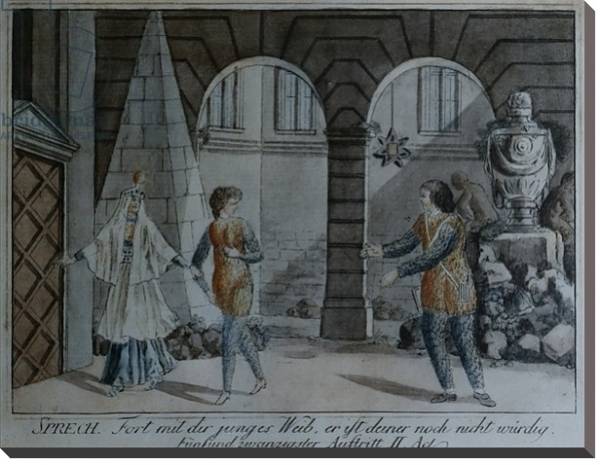 Постер Scene from 'The Magic Flute' by Wolfgang Amadeus Mozart с типом исполнения На холсте без рамы