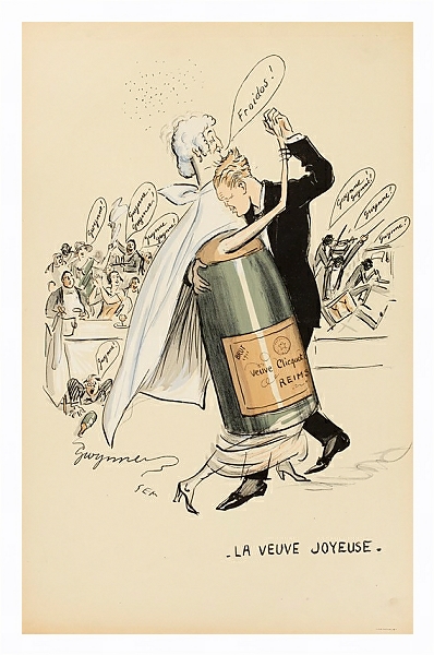 Постер la veuve joyeuse с типом исполнения На холсте в раме в багетной раме 221-03
