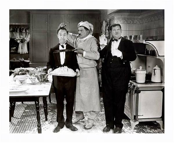 Постер Laurel & Hardy (From Soup To Nuts) с типом исполнения На холсте в раме в багетной раме 221-03