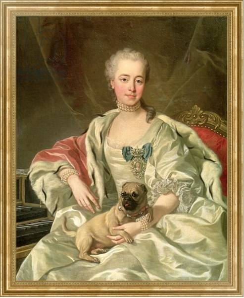 Постер Princess Ekaterina Golitsyna 1759 с типом исполнения На холсте в раме в багетной раме NA033.1.051