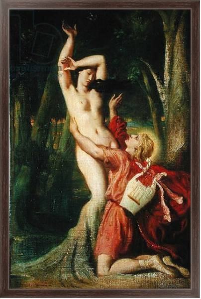Постер Apollo and Daphne, c.1845 с типом исполнения На холсте в раме в багетной раме 221-02