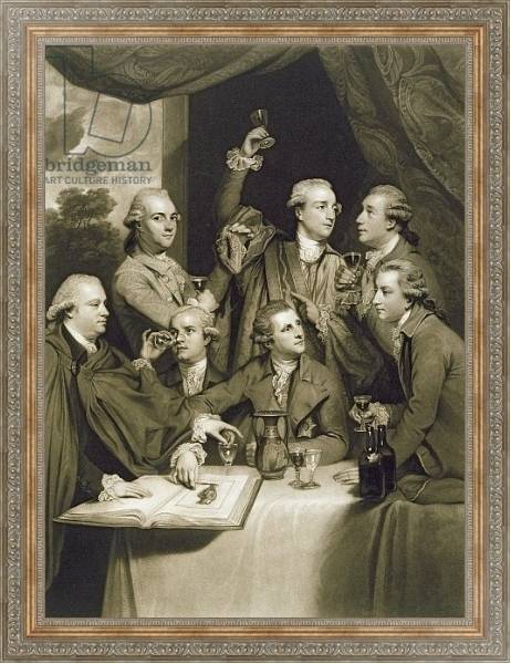Постер The Dilettanti Society, engraved by William Say, 1812 с типом исполнения На холсте в раме в багетной раме 484.M48.310