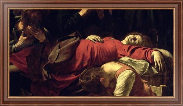 Постер The Death of the Virgin, 1605-06 2 с типом исполнения На холсте в раме в багетной раме 35-M719P-83