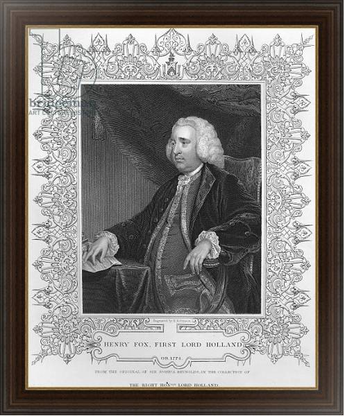 Постер Henry Fox, 1st Baron Holland с типом исполнения На холсте в раме в багетной раме 1.023.151