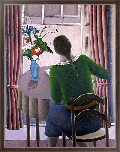 Постер Woman at Window, 1998 с типом исполнения На холсте в раме в багетной раме 221-02
