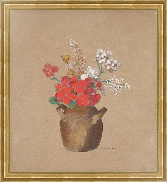Постер Vase of Flowers 8 с типом исполнения На холсте в раме в багетной раме NA033.1.051
