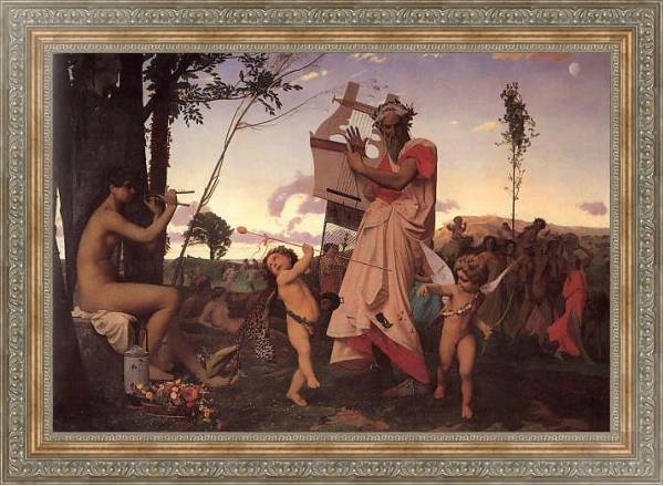 Постер Anacreon, bacchus et lamour с типом исполнения На холсте в раме в багетной раме 484.M48.310