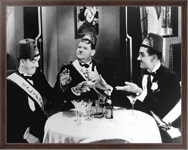 Постер Laurel & Hardy (Sons Of The Desert) с типом исполнения На холсте в раме в багетной раме 221-02