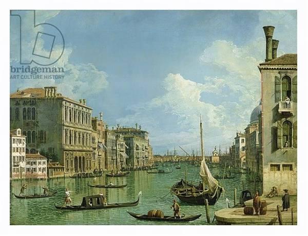 Постер View of the Grand Canal с типом исполнения На холсте в раме в багетной раме 221-03