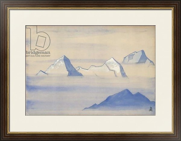 Постер Himalayas, album leaf, 1934 4 с типом исполнения Под стеклом в багетной раме 1.023.036