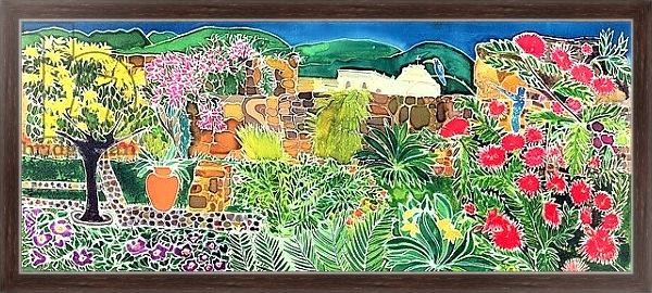 Постер Convent Gardens, Antigua, 1993 с типом исполнения На холсте в раме в багетной раме 221-02
