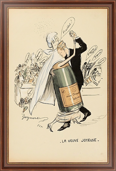Постер la veuve joyeuse с типом исполнения На холсте в раме в багетной раме 35-M719P-83
