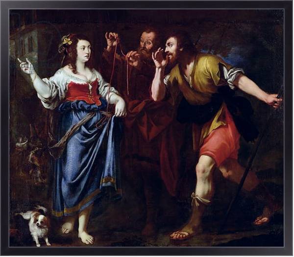 Постер Rahab and the Emissaries of Joshua с типом исполнения На холсте в раме в багетной раме 221-01