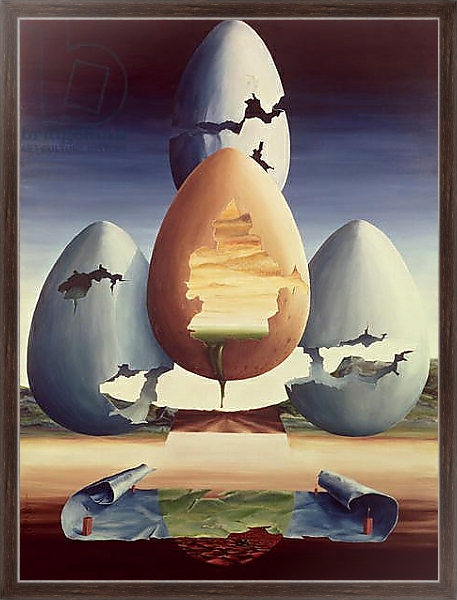 Постер Eggs, 1971 с типом исполнения На холсте в раме в багетной раме 221-02