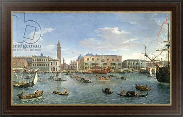 Постер View of Venice from the Island of San Giorgio, 1697 с типом исполнения На холсте в раме в багетной раме 1.023.151