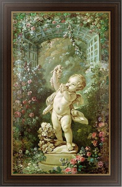 Постер Cupid with Grapes с типом исполнения На холсте в раме в багетной раме 1.023.151