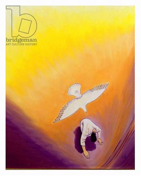 Постер The same Spirit who comforted Christ in Gethsemane can console us, 2000 с типом исполнения На холсте в раме в багетной раме 221-03