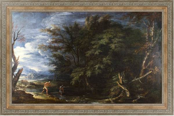 Постер Пейзаж с Меркурием и нечестным дровосеком с типом исполнения На холсте в раме в багетной раме 484.M48.310