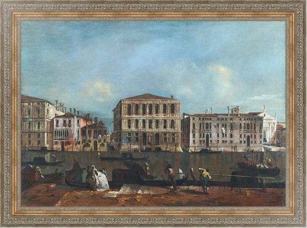 Постер Венеция - Гранд Канал и Палаццо Песаро с типом исполнения На холсте в раме в багетной раме 484.M48.310