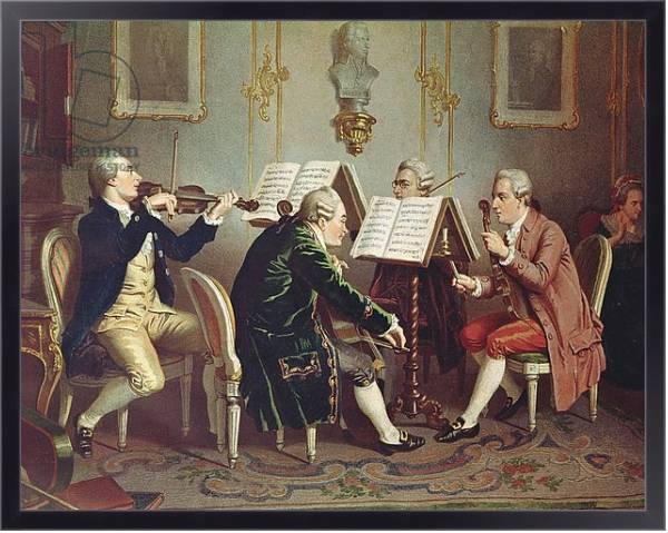 Постер String Quartet с типом исполнения На холсте в раме в багетной раме 221-01