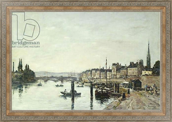 Постер Rouen; La Seine et le Pont Corneill, 1895 с типом исполнения На холсте в раме в багетной раме 484.M48.310