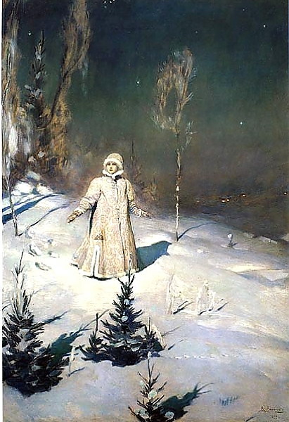 Постер Снегурочка с типом исполнения На холсте без рамы