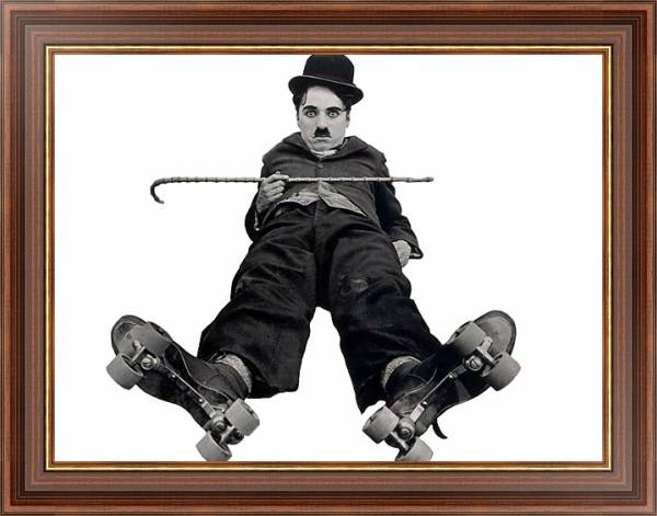 Постер Chaplin, Charlie (Rink, The) с типом исполнения На холсте в раме в багетной раме 35-M719P-83