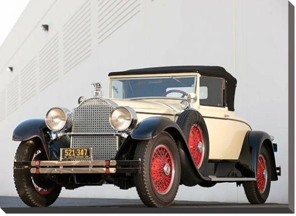 Постер Packard Custom Eight Convertible Coupe by Dietrich '1928 с типом исполнения На холсте без рамы