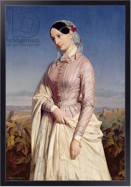 Постер Portrait of a Woman, c.1846 с типом исполнения На холсте в раме в багетной раме 221-01