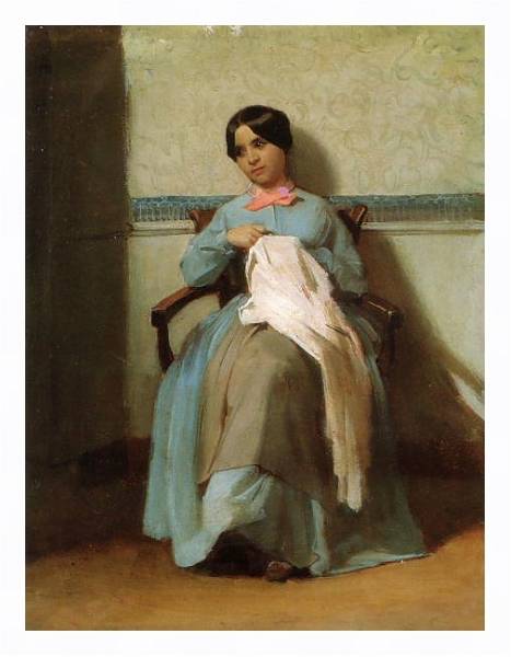 Постер A portrait of leonie bouguereau с типом исполнения На холсте в раме в багетной раме 221-03