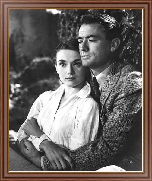 Постер Hepburn, Audrey (Roman Holiday) 4 с типом исполнения На холсте в раме в багетной раме 35-M719P-83