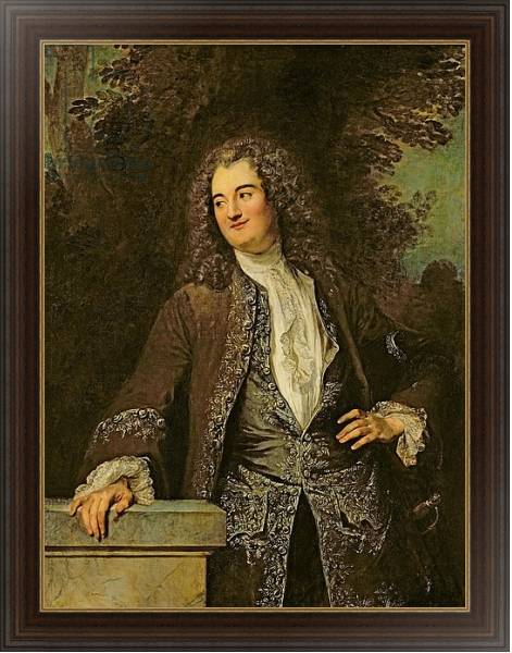 Постер Portrait of a Gentleman, or Portrait of Jean de Julienne с типом исполнения На холсте в раме в багетной раме 1.023.151