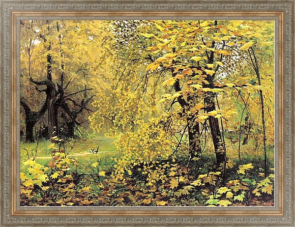Постер Золотая осень 2 с типом исполнения На холсте в раме в багетной раме 484.M48.310