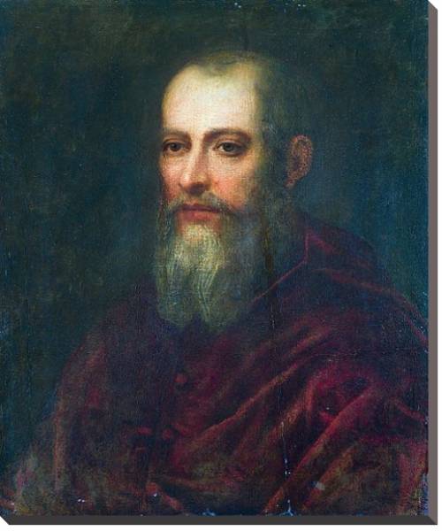 Постер Портрет кардинала с бородой с типом исполнения На холсте без рамы
