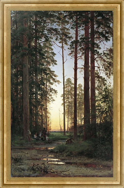 Постер Опушка леса. 1879 с типом исполнения На холсте в раме в багетной раме NA033.1.051
