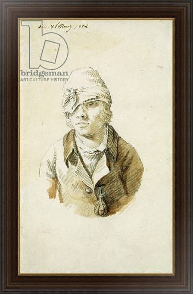 Постер Self Portrait with Cap and Eye Patch, 8th May 1802 с типом исполнения На холсте в раме в багетной раме 1.023.151