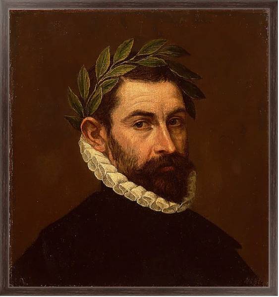Постер Портрет поэта Алонсо Эрсильи-и-Суньиги с типом исполнения На холсте в раме в багетной раме 221-02