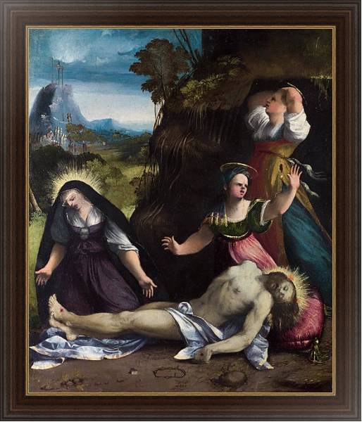Постер Оплакивание тела Христа с типом исполнения На холсте в раме в багетной раме 1.023.151