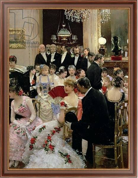 Постер The Soiree, c.1880 с типом исполнения На холсте в раме в багетной раме 35-M719P-83
