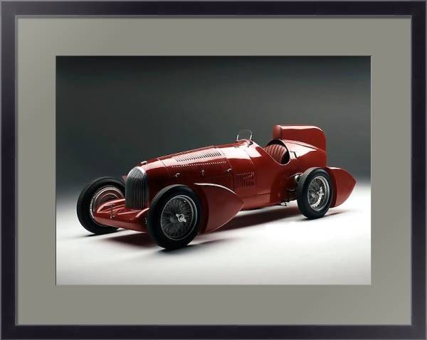 Постер Alfa Romeo Tipo B Aerodynamica '1934 с типом исполнения Под стеклом в багетной раме 221-01