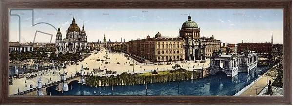 Постер View of Berlin at the turn of the century с типом исполнения На холсте в раме в багетной раме 221-02
